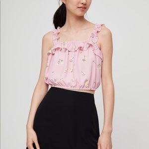 Aritzia pink top
